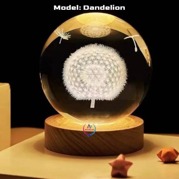 Color Changing LED 3D Crystal Ball 