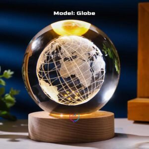 Color Changing LED 3D Crystal Ball 